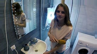 Sister and brother bathroom sex video hd